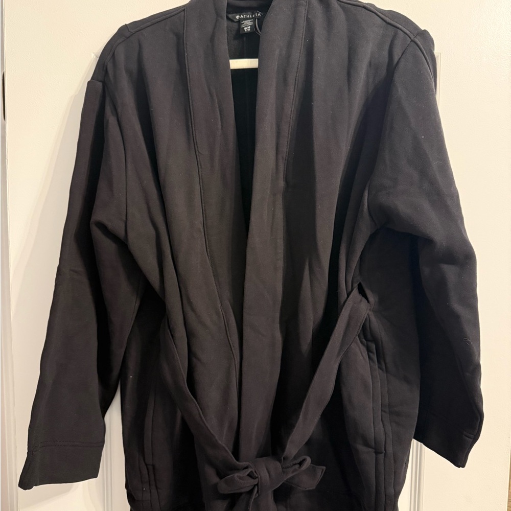 Athleta Black Jacket with Tie Closure